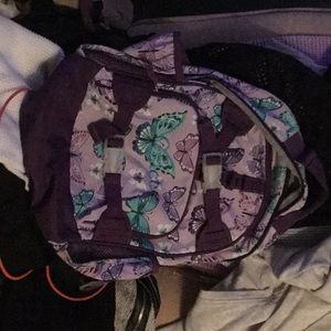 Kids backpack butterfly three pocket